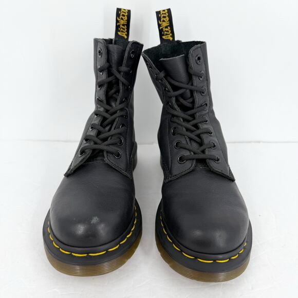 Dr. Martens Womens 1460 Pascal 8 Eye Boots EU 37 US 6 Black Leather GUC - Picture 5 of 12